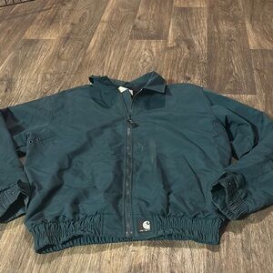 Vintage Carhartt Dark Forest Green Men’s Full Zip Up Bomber Jacket